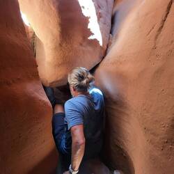 Bei manchen Passagen war ein dehnbarer Rücken gefragt