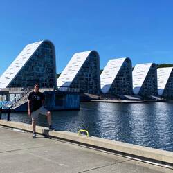 Dieser wellenförmige Wohnkomplex ist ein Beispiel dafür