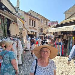 Oude bazaar Mostar (37 graden)