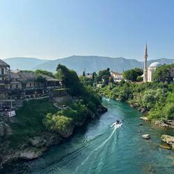 Der Fluss durch Mostar