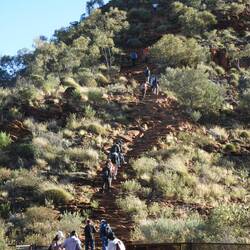 First half of the climb for the rim walk