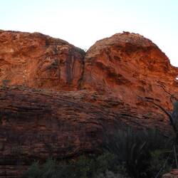 Some of the rock Sculpture- and me trying to negotiate the path