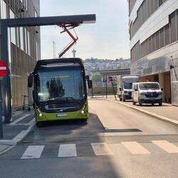 Elektrobusse werden hier in 7 Minuten geladen