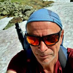 Blij als een kind met mijn eerste sneeuw.