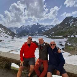 Samen met mijn Ierse vrienden Shaun en Patrick.