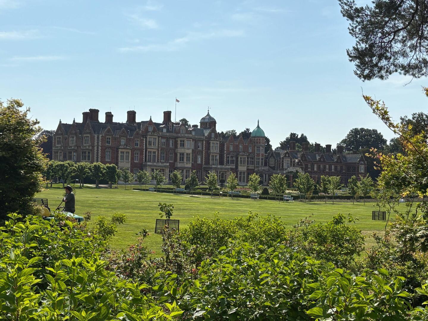 Our first glimpse of Sandringham House