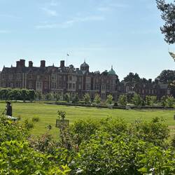 Our first glimpse of Sandringham House