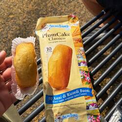 Frühstück in Radreisen Manier. Italienischer Plumcake