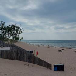 In der Ferne ist Chicago zu erahnen. Entfernung ca. 25 Meilen.