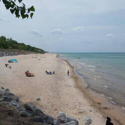 Und das ist der ganze Strand.