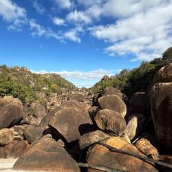 Typische Gesteinsformation der Matobo Hills.