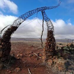 Artistic view framing again- looking north over cropping country