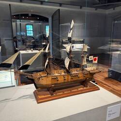 Museum Exhibit Depicting the Arrival of the Western Ships at Kagoshima