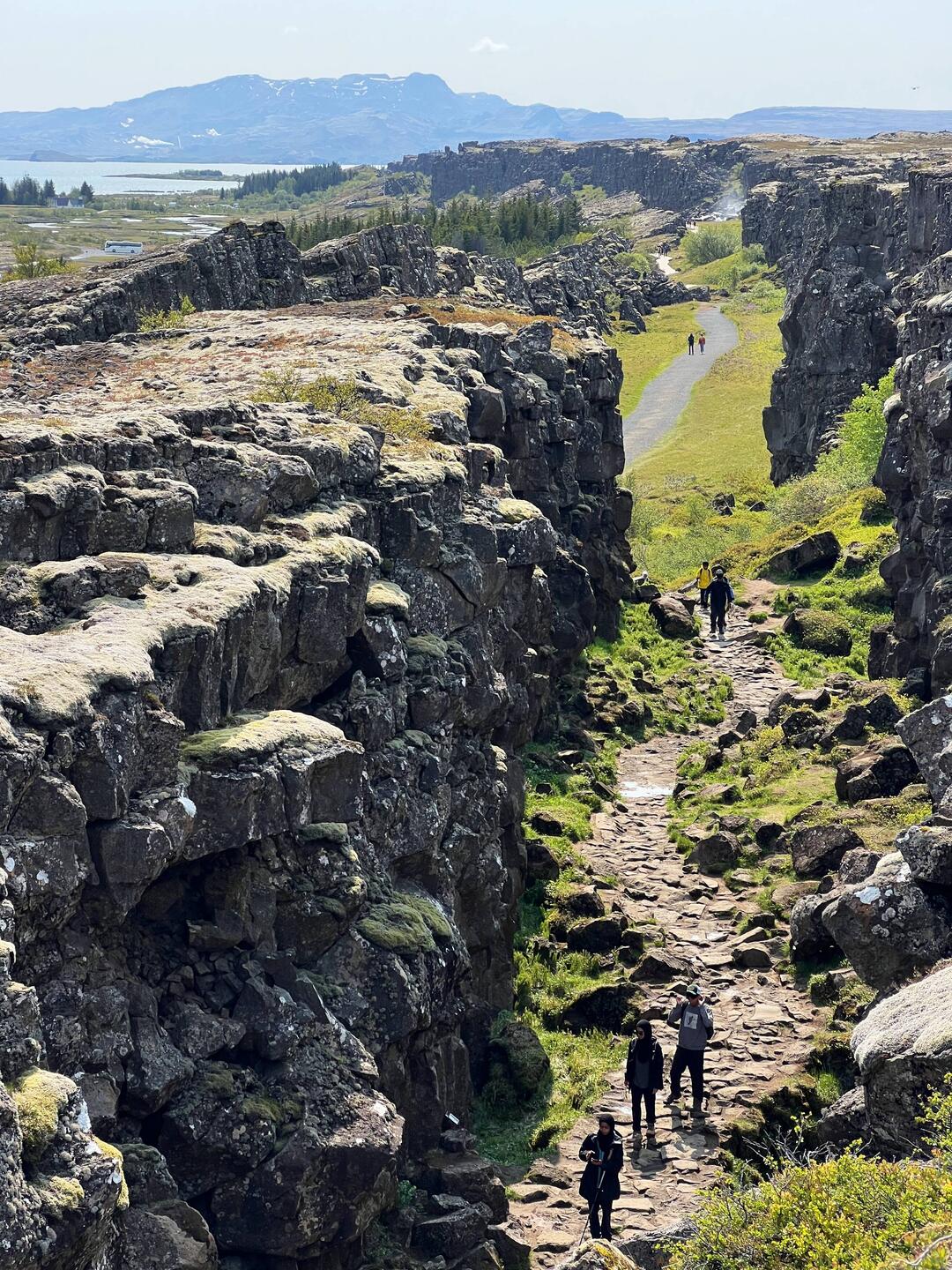 The main canyon of the rift valley