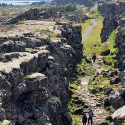 The main canyon of the rift valley