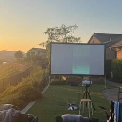 Movie night ... thanks Flieglers