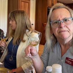 Yes, she is tasting a DEFECT (is it just a FLAW or a FAULT)