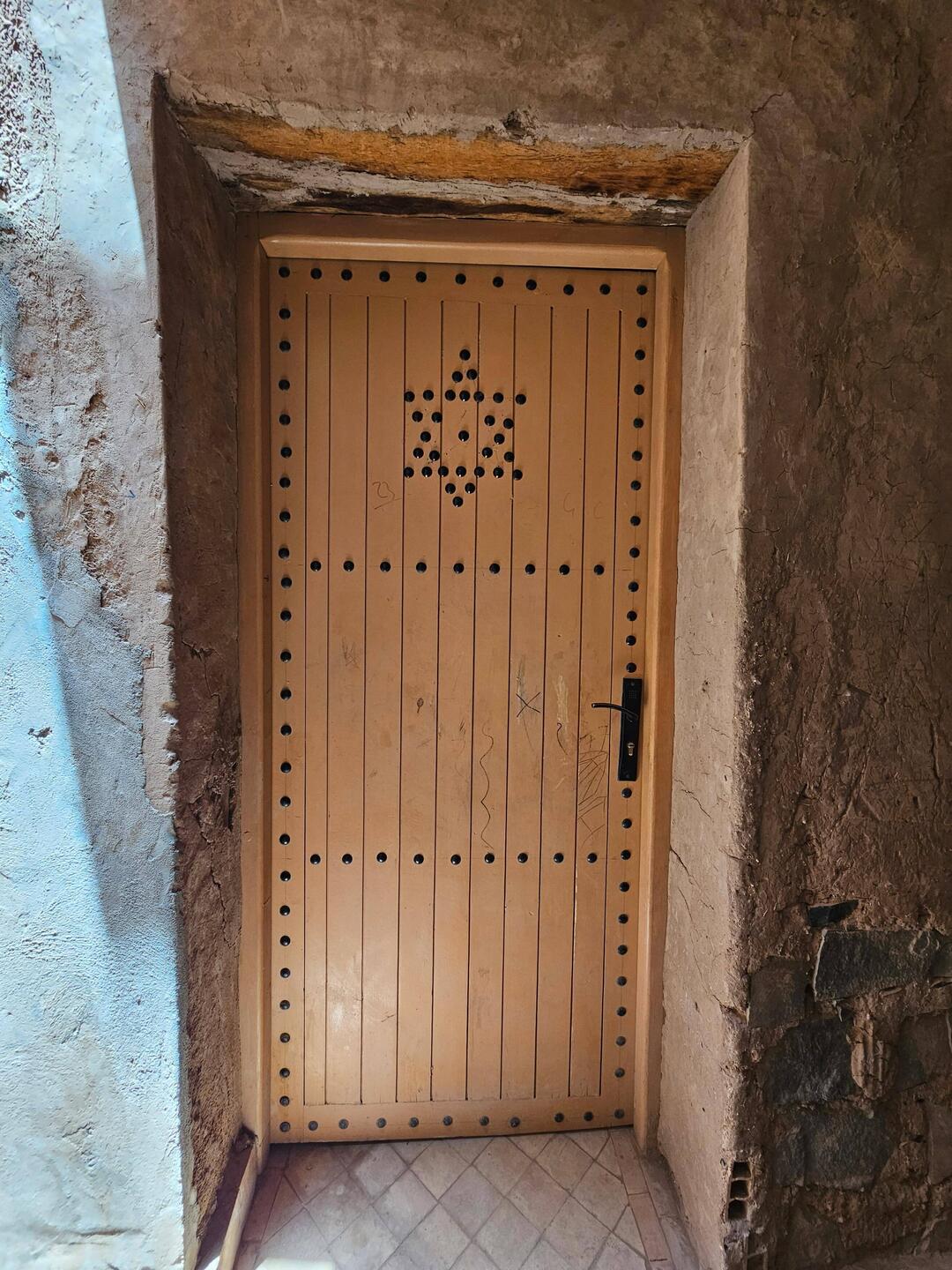 Restored door to restored synagogue