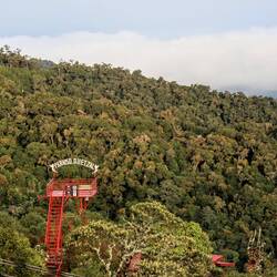 The observation platform of a hotel.