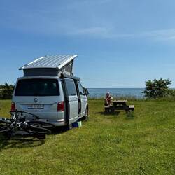 Unser Plätzchen direkt am Meer