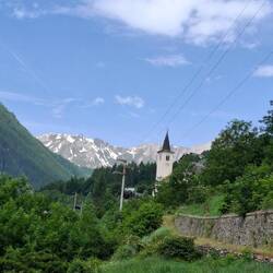 Het kerkje van Saint-Rhemy.