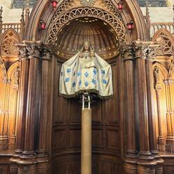 Said some prayers at the altar.