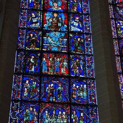 The cobalt blue is apparently unique to this cathedral