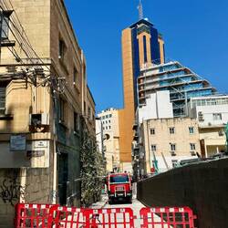 Noch eine gesperrte Straße .... der Heimweg gestaltet sich schwieriger als gedacht