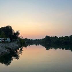 Abendstimmung auf dem Campingplatz