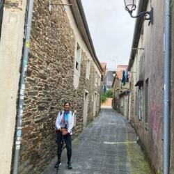 On My Grand Adventure! Note the basketball net in this narrow lane! No fixed beliefs!