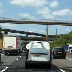 It was a tad busy on the motorway