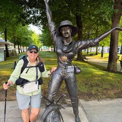 Interesting Camino Statue
