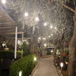 The gorgeous entrance to the Sea View Restaurant, which has amazing views across the ocean