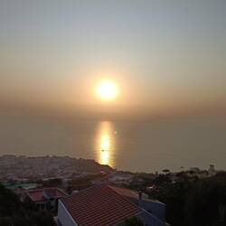 Sunset over the Mediterranean sea