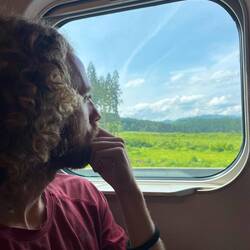 Enjoying the view at 300kms an hour