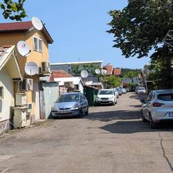 Blick ins Fischerdorf Chengene Skele