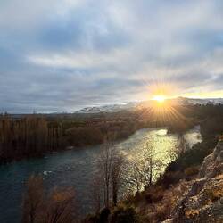 Clutha River as the sun comes up