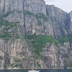 Der Preikestolen, dort oben waren wir.
