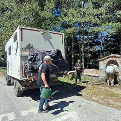 Mal wieder beim Wasser tanken