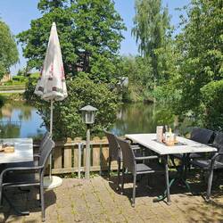 Biergarten des Landgasthofes am Stellplatz