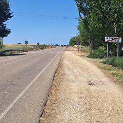 When you're leaving the towns, they put a red line through the name