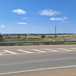 The highway heading out of Frómista