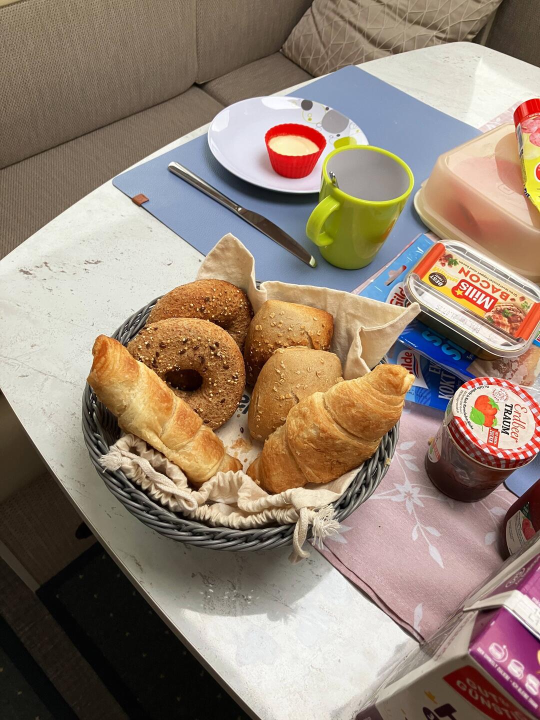 Brötchenauswahl zum Frühstück