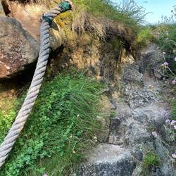 Kletterparcour zum Privatstrand