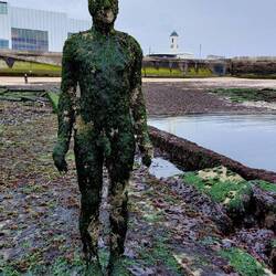 The Anthony Gormley sculpture (Another Time)