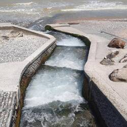 Riviertje de Veules, 1249m lang