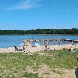 ein erfrischendes Bad im See