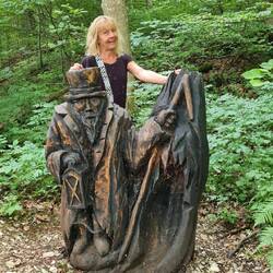 Und Moni ist noch viel größer als das Waldmännle