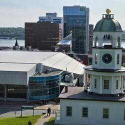Clock tower at Citadel Hill.