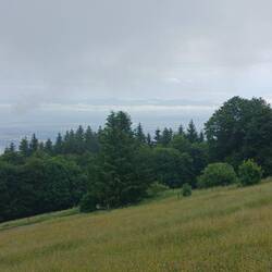 Auf dem Bild schlecht erkennbar, aber der Feldberg zeigt sich doch noch